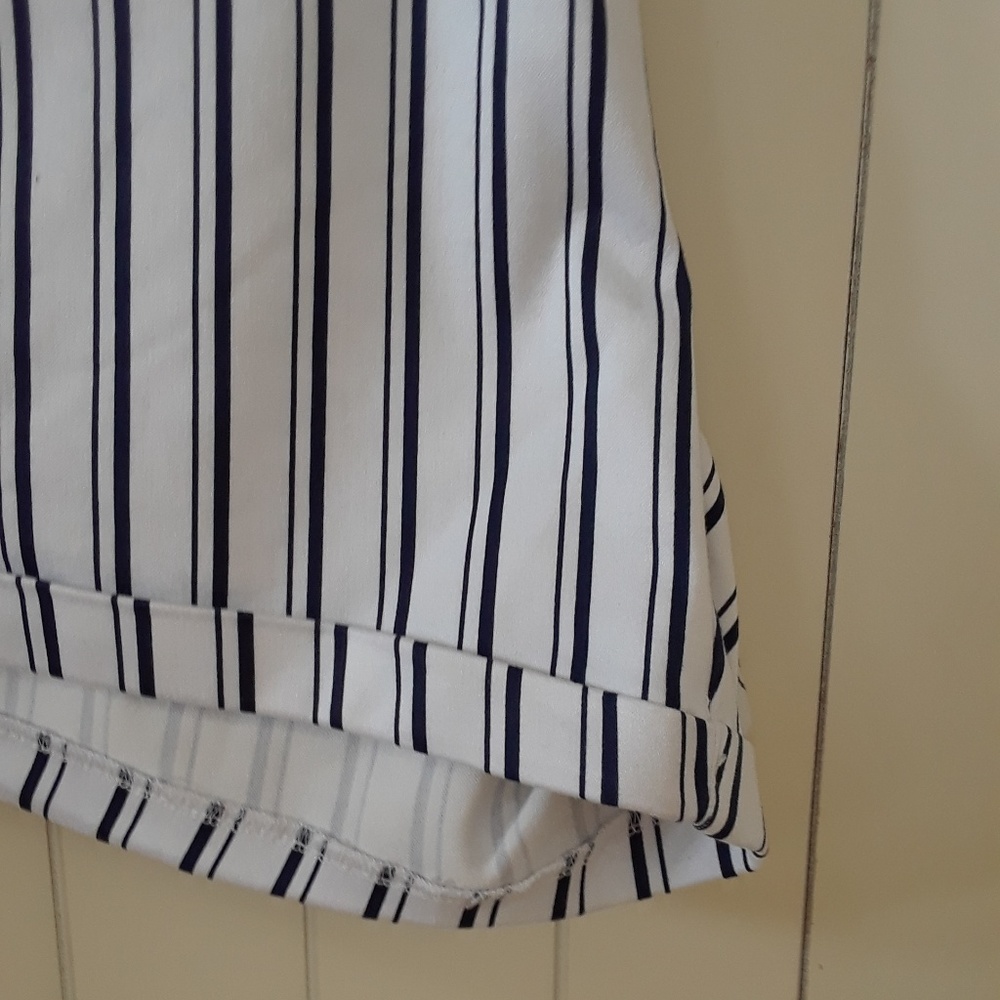 Adorable Navy & White Plus Size Sailor Shorts - Picture 5 of 8